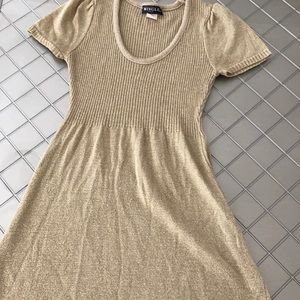 Golden beige dress